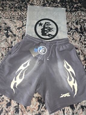 Hellstar Mens Shorts Grey